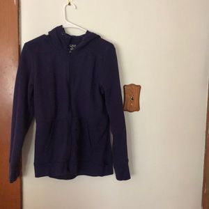 Purple zip up hoodie